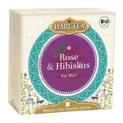Ceai cu hibiskus și petale de trandafir Face the Moment Hari Tea