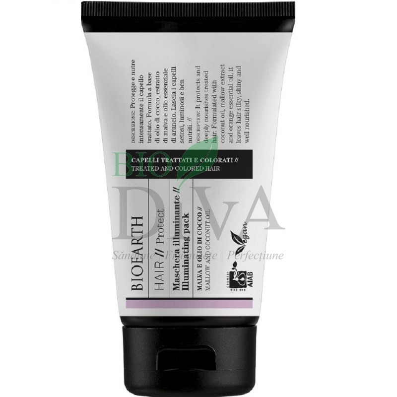 Mască de păr pentru luminozitate cu cocos Hair Bioearth