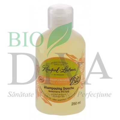 Gel de dus bio si sampon 2 in 1 cu miere si grapefruit RAMPAL LATOUR