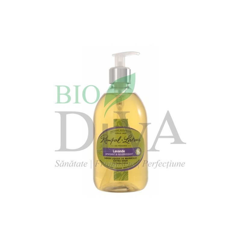 Săpun lichid de Marsilia cu lavandă pentru mâini și corp 500ml Rampal Latour