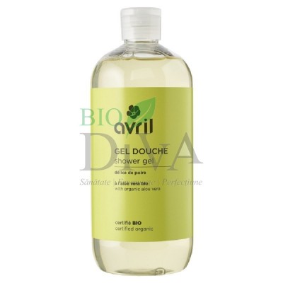 Gel de duș bio cu aloe vera și pară Avril