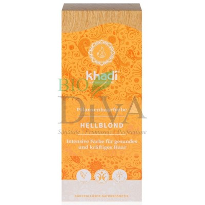 Henna vopsea de păr naturală Blond Deschis KHADI