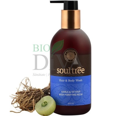 Șampon și gel de duș cu amlă, vetiver și neem Soultree