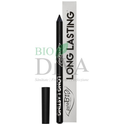 Creion de ochi kajal negru super rezistent Purobio Cosmetics