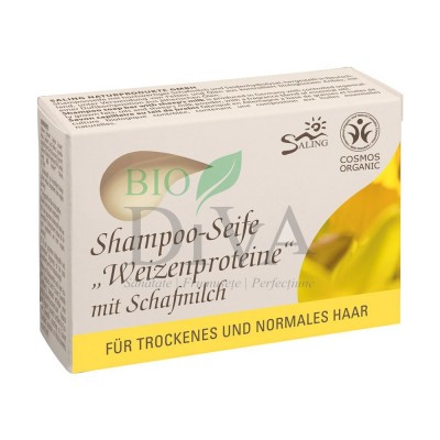 Șampon solid cu lapte de oaie și proteine din grâu păr normal sau uscat Saling Naturprodukte