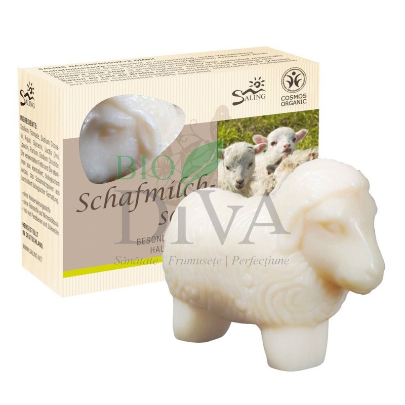 Oiță albă - săpun cremos cu lapte de oaie Saling Naturprodukte