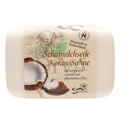 Săpun cremos cu lapte de oaie, cocos și smântână Saling Naturprodukte