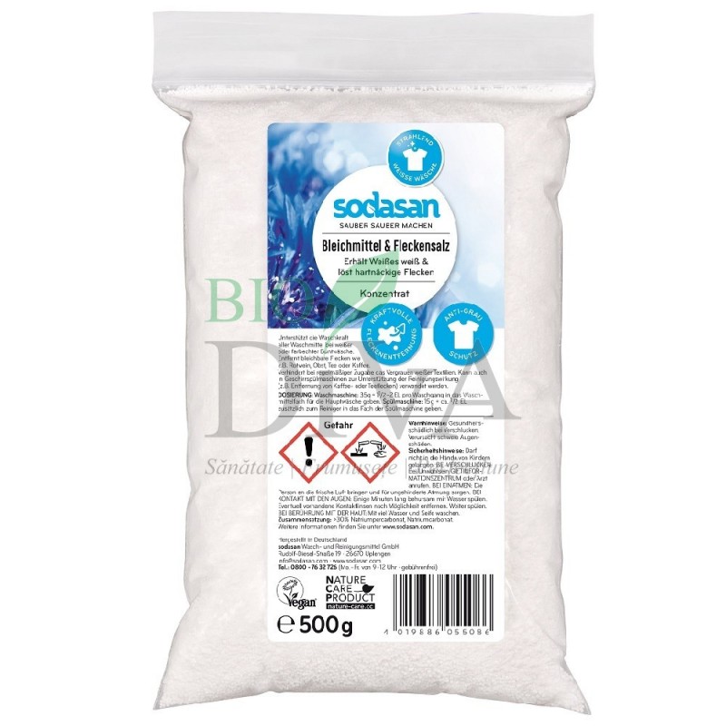 Înălbitor bio și pentru pete pe bază de oxigen 500g SODASAN