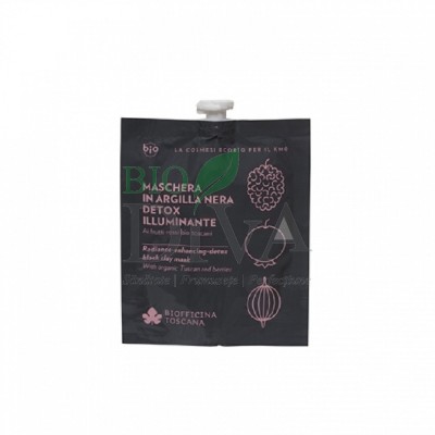 Mască de argilă neagră Detox Biofficina Toscana