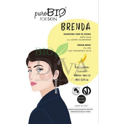 Mască cremă pentru ten uscat cu banane PuroBio Cosmetics
