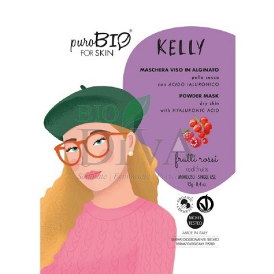Mască peel-off pentru ten uscat cu fructe roșii Kelly PuroBio Cosmetics