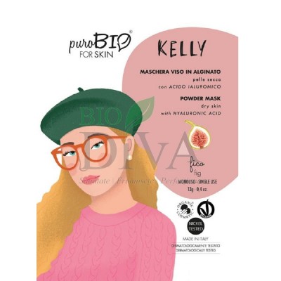 Mască peel-off pentru ten uscat cu smochine Kelly PuroBio Cosmetics