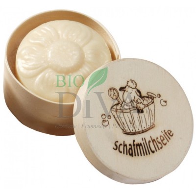 Săpun cremos cu lapte de oaie în cutie Saling Naturprodukte