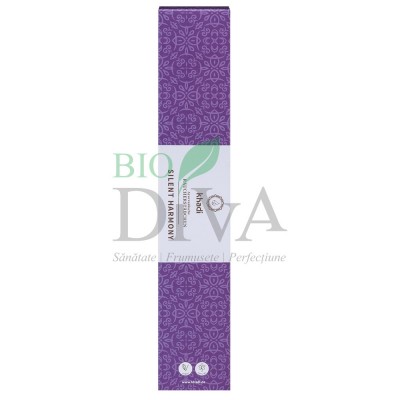 Bețișoare parfumate cu aromă de plante și rășină naturală Silent Harmony Khadi