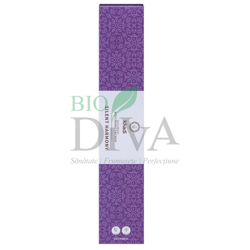 Bețișoare parfumate cu aromă de plante și rășină naturală Silent Harmony Khadi