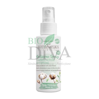 Balsam spray leave-in cu flori de bumbac Maternatura