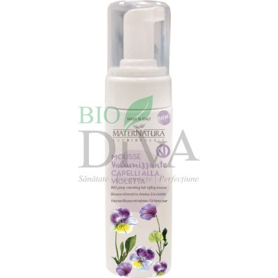 Spumă de păr pentru volum cu violete Maternatura