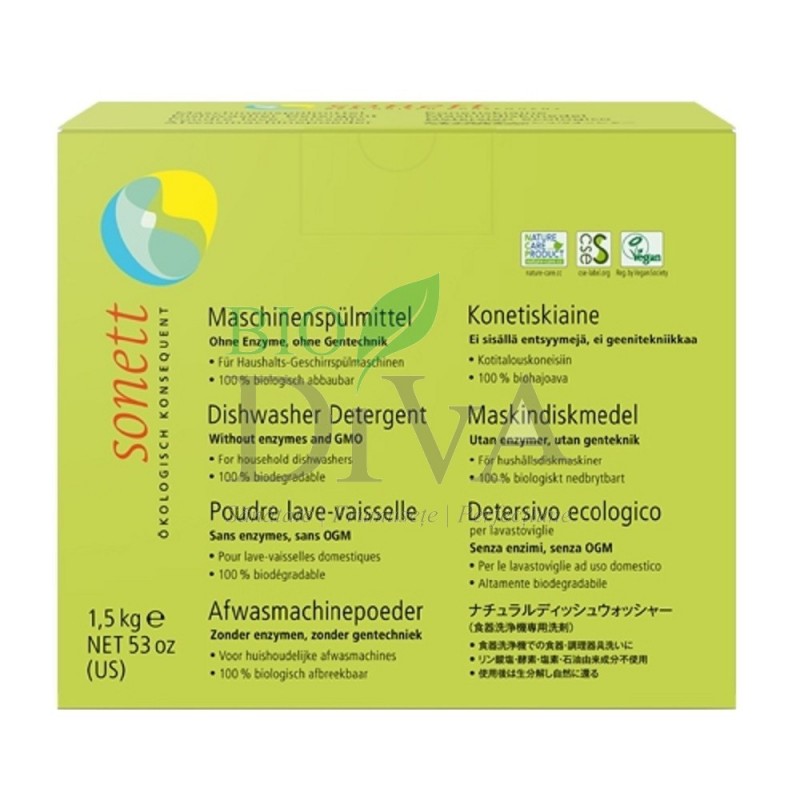 Detergent ecologic praf pentru mașina de spălat vase 1kg SONETT