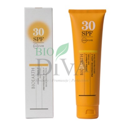 Cremă solară de corp SPF30 cu ganoderma Bioearth