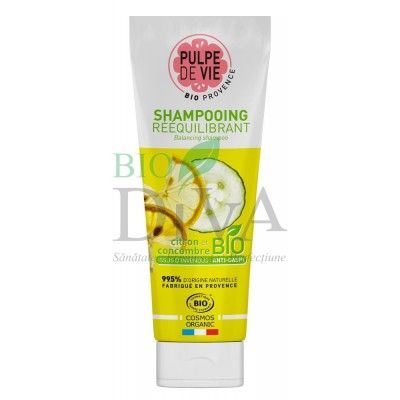 Șampon echilibrant cu lămâie și castravete Sorbet Givre 250ml Pulpe de Vie