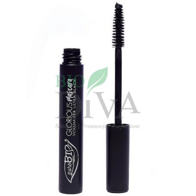 Rimel negru Glorious pentru volum PuroBio Cosmetics