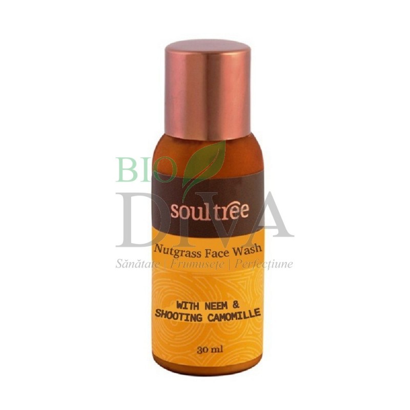 Gel de curățare pentru ten cu nutgrass 30ml Soultree