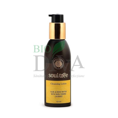 Lapte demachiant cu aloe și apă de trandafir Soultree