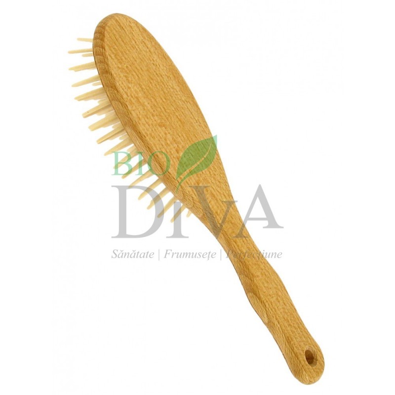 Perie ovală mare din lemn de fag Forster's Natural Products