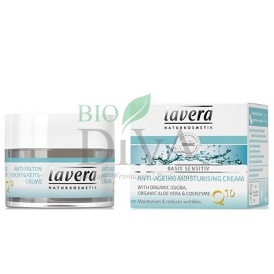 Cremă antirid hidratantă cu coenzima Q10 Basis Sensitiv Lavera