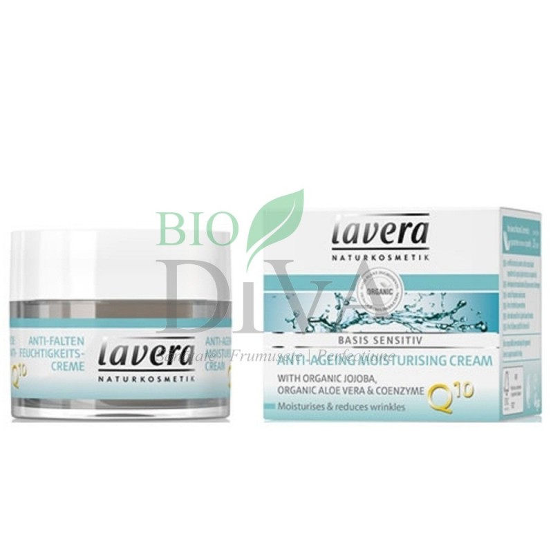 Cremă antirid hidratantă cu coenzima Q10 Basis Sensitiv 50ml Lavera