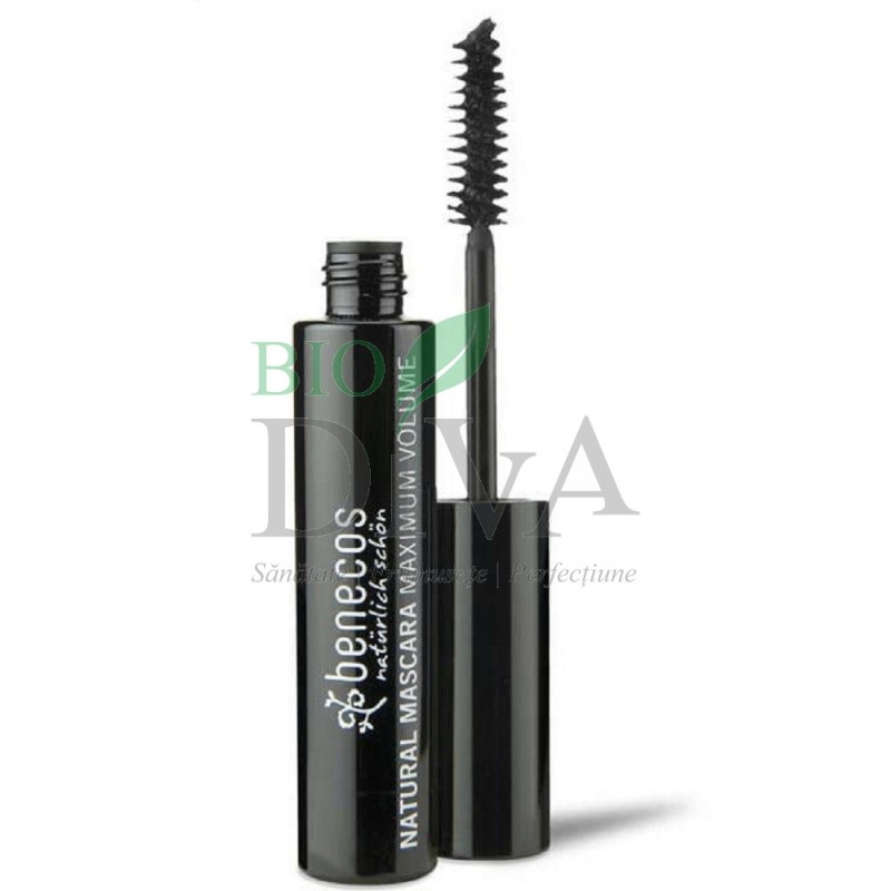 Rimel bio pentru volum Maximum Volume Negru Deep Black 8ml Benecos