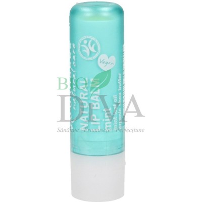 Balsam de buze cu unt de shea și mentă Benecos