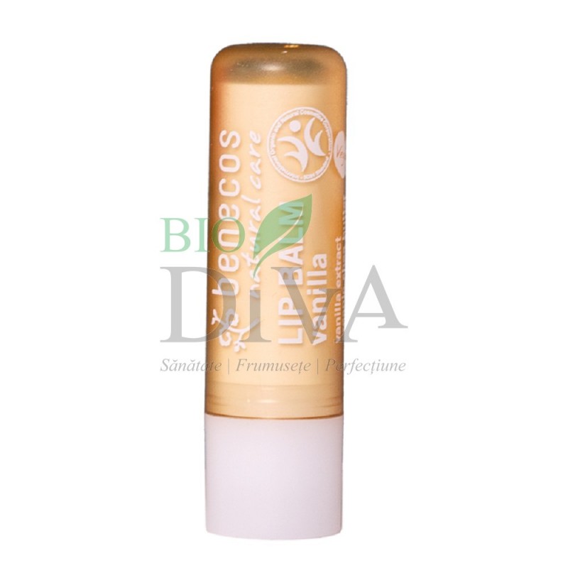 Balsam de buze cu unt de shea și vanilie 4,8 g Benecos
