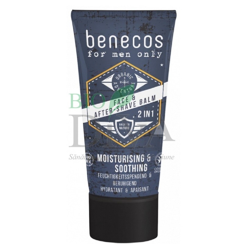 Balsam aftershave bio hidratant și calmant 50ml Benecos