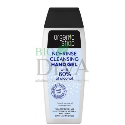 Gel igienizant pentru mâini cu ulei organic de tea tree 100 ml Organic Shop