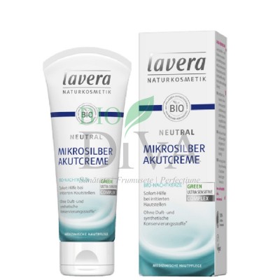 Akutcreme, tratament intensiv cu particule de argint pentru pielea iritată și eczeme Neutral 75 ml Lavera