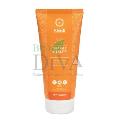 Șampon ayurvedic revitalizant cu portocale Orange Vitality Khadi