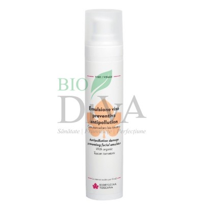 Cremă pentru ten antipoluare cu extract de roșie 50 ml Biofficina Toscana