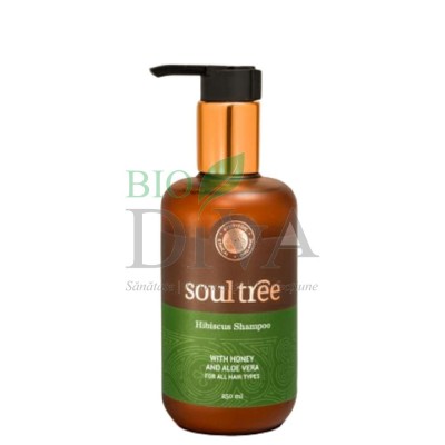 Șampon ayurvedic cu hibiskus și miere 250 ml Soultree