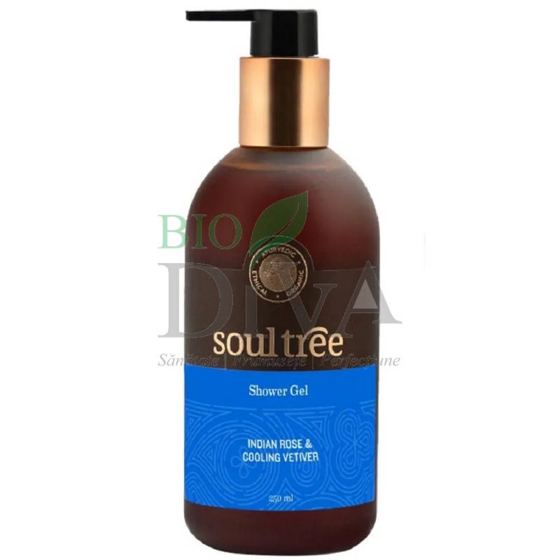 Gel de duș cu trandafir și vetiver 250ml Soultree