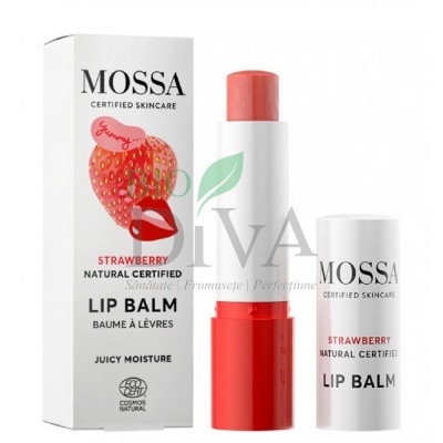 Balsam de buze cu căpșuni Juicy Moisture 4 g Mossa