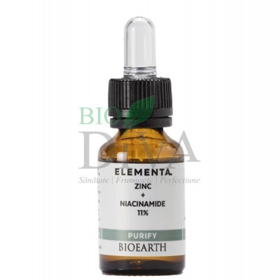 Ser cu niacinamide și zinc Beauty Booster Elementa Bioearth