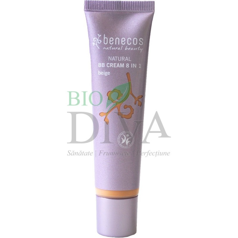 Cremă BB naturală 8 în 1 Beige (ten închis) 30 ml Benecos