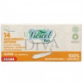 Tampoane bio super din bumbac organic cu aplicator 14 buc Vivicot
