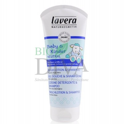 Șampon și gel de duș fără parfum pentru copii 200ml Baby & Children Sensitiv 200 ml Lavera