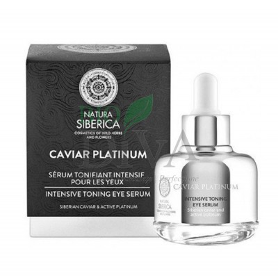 Serum tonifiant intensiv pentru ochi cu platină și caviar Caviar Platinum 30 ml Natura Siberica
