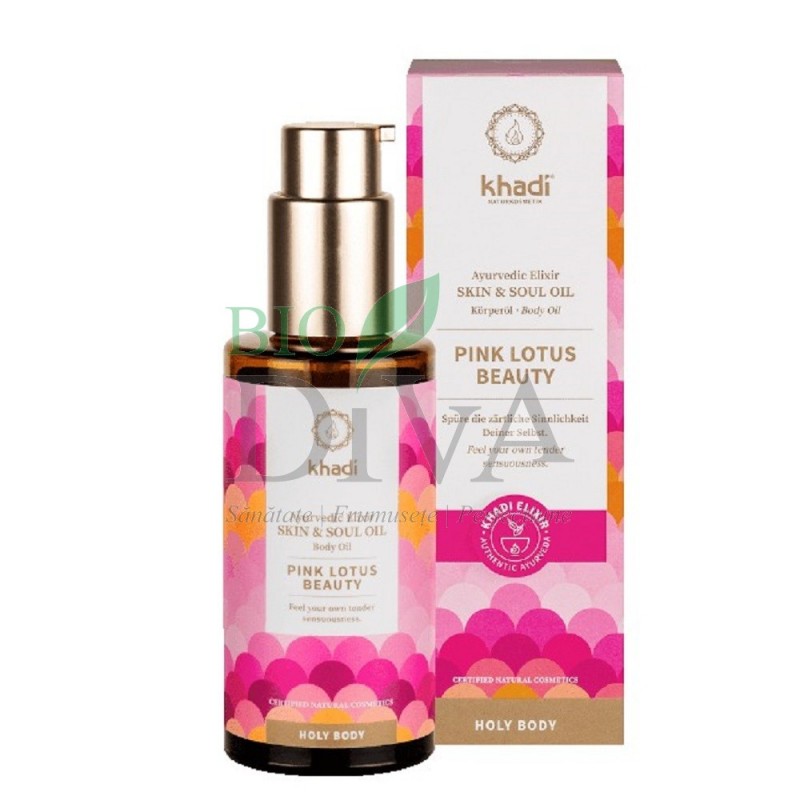 Ulei ayurvedic elixir Lotus Roz Skin & Soul Khadi