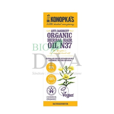 Ulei organic no. 37 tratament pentru mătreață Dr. Konopka