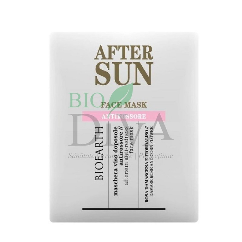Mască șervețel aftersun anti roșeață 15 ml Bioearth