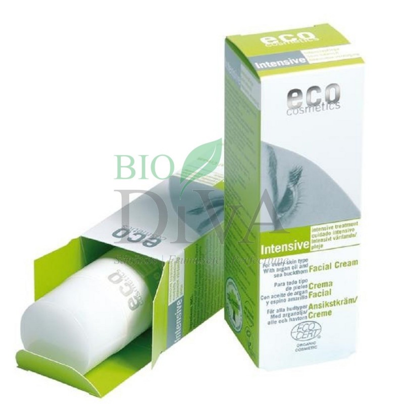 Loțiune antirid bio cu ulei de argan și cătină Eco Cosmetics